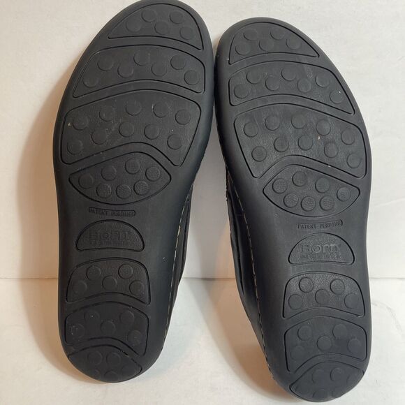 BORN Men’s Size 9 M Black Leather Loafers - Picture 4 of 6